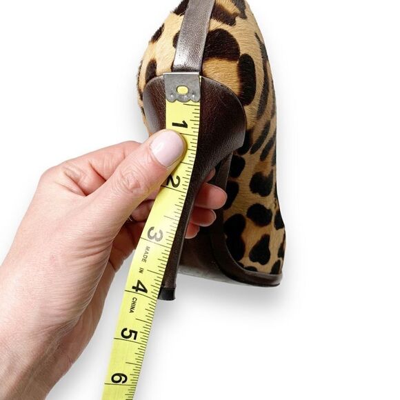 Stuart Weitzman Pony Hair Cheetah Animal Print Platform Leather Pumps Women’s 8M - Picture 13 of 13